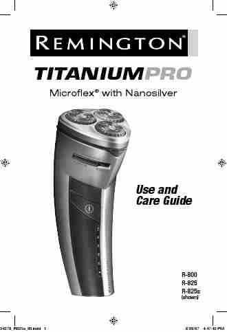 Remington Electric Shaver titaniumpro-page_pdf